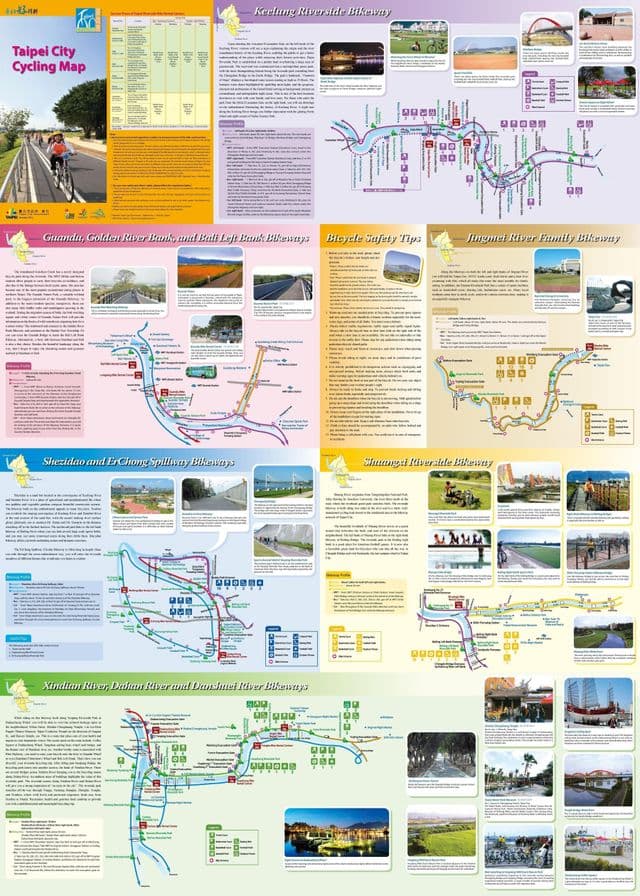 Taipei fietspaden kaart